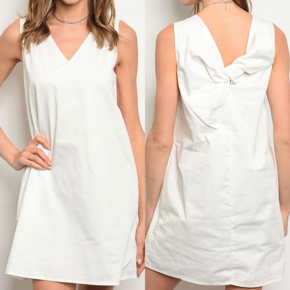 Cotton Dream Boho Knot Back Dress